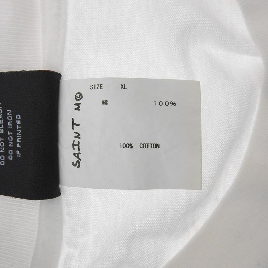 SAINT MICHAEL セントマイケル コットン100% プリントTシャツ トップス 