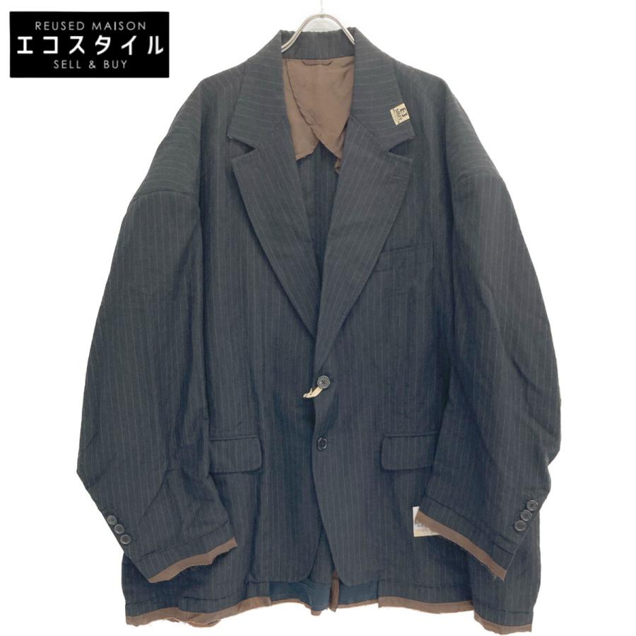 Mihara Yasuhiro ミハラヤスヒロ ブラック A08JK032 リネン Mihara Yasuhiro ミハラヤスヒロ ブラック A08JK032 リネン