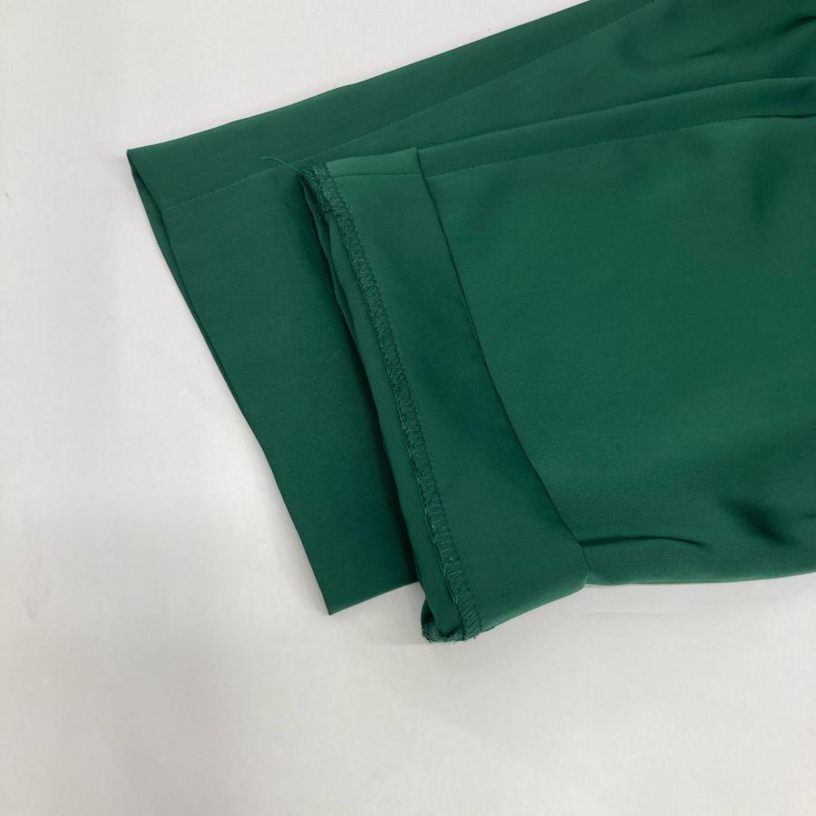 ENFOLD（エンフォルド） 22SS グリーン 300FS231 1580 サテン パンツ