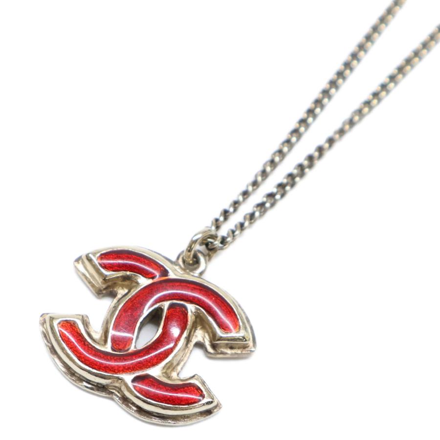 CHANEL（シャネル） 08P CCココマークトップ ネックレス レッド