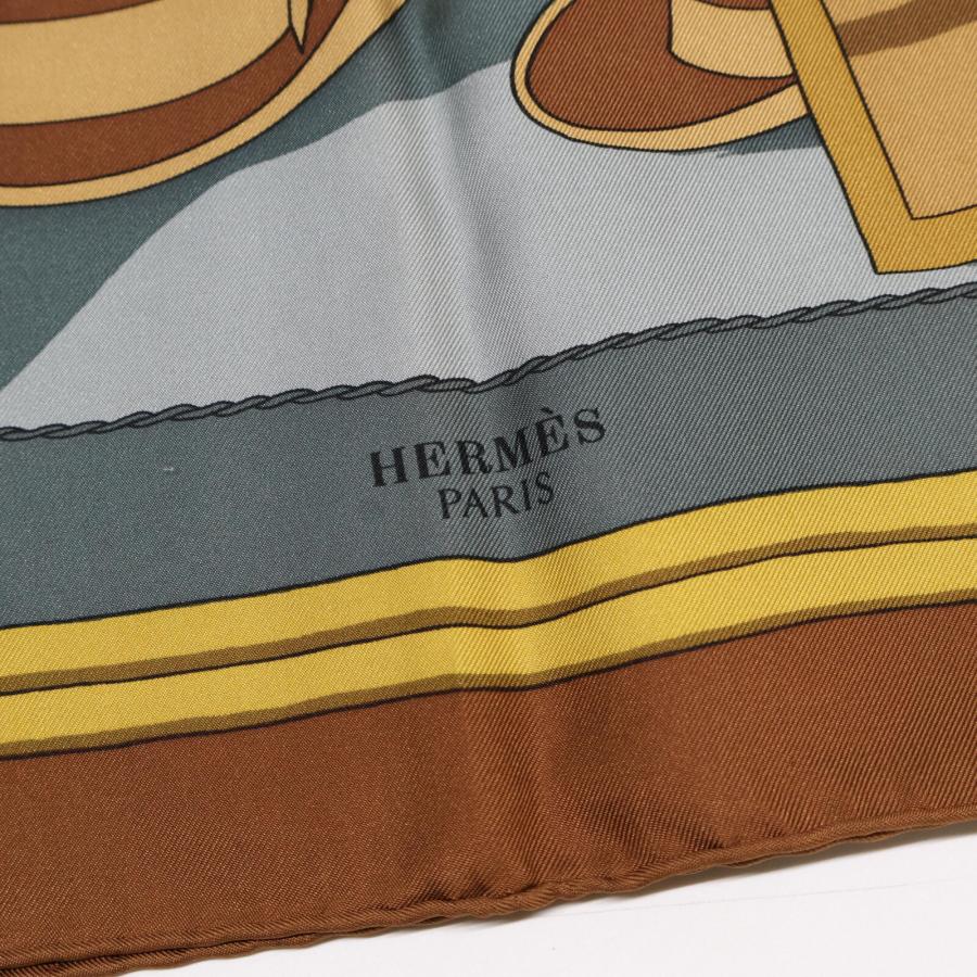 HERMES エルメス カレ90 馬車 ハット HERMES エルメス カレ90 馬車とハット スカーフ タグあり - メルカリ
