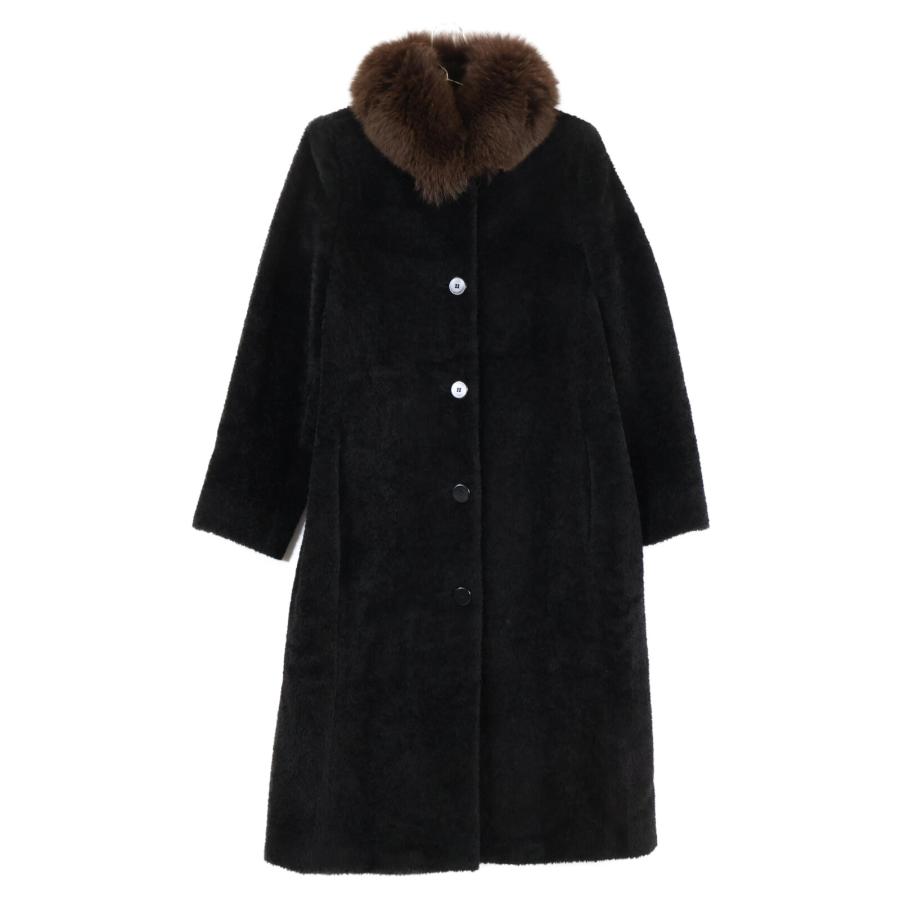 美品/ Max Mara マックスマーラ 10170613000 ファーカラー付 