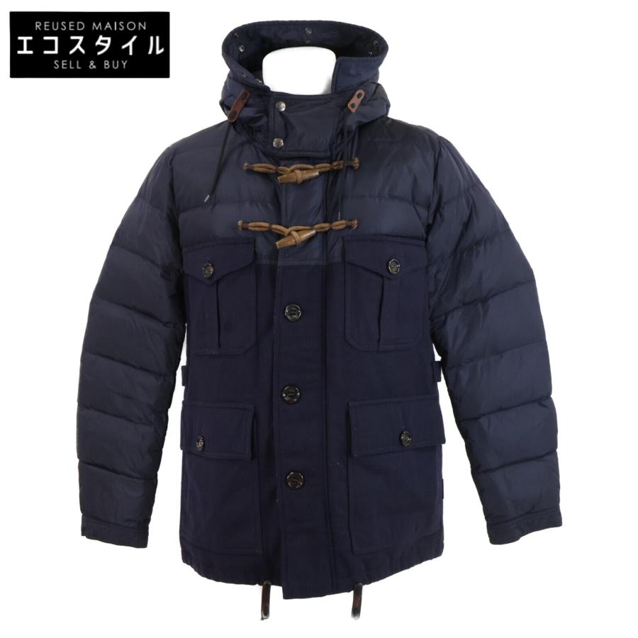 MONCLER モンクレール CHRISTOPHE ウール/ナイロン切替 フーディダウン 