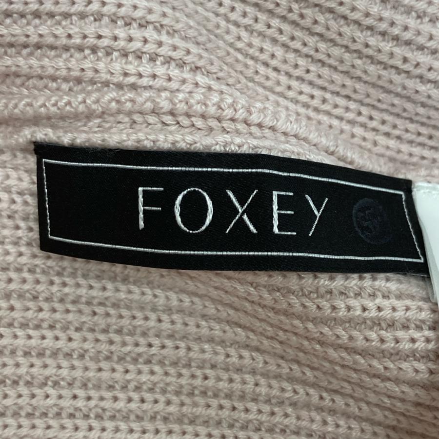 FOXEY BOUTIQUE - 美品 FOXEY BOUTIQUE フォクシーブティック Knit Cardigan Robin ジップアップ ニットカーディガン 42604 40サイズ ブルーグレー レディース 古着 中古 USED FOXEY BOUTIQUE フォクシーブティック 24年 42604 Robin ニット