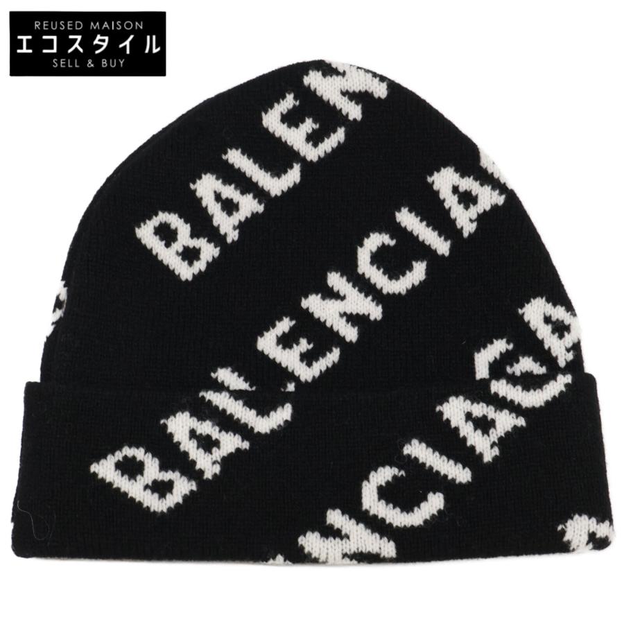 BALENCIAGA バレンシアガ 22年 621021 T1567 1070 ロゴ ニット帽 BALENCIAGA バレンシアガ 22年 621021 T1567 1070 ロゴ ニット帽