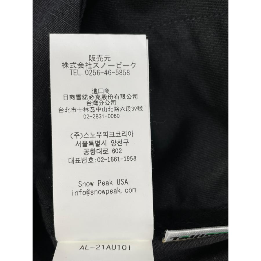 snow peak（スノーピーク） ブラック AL-21AU101 つなぎ TAKIBI