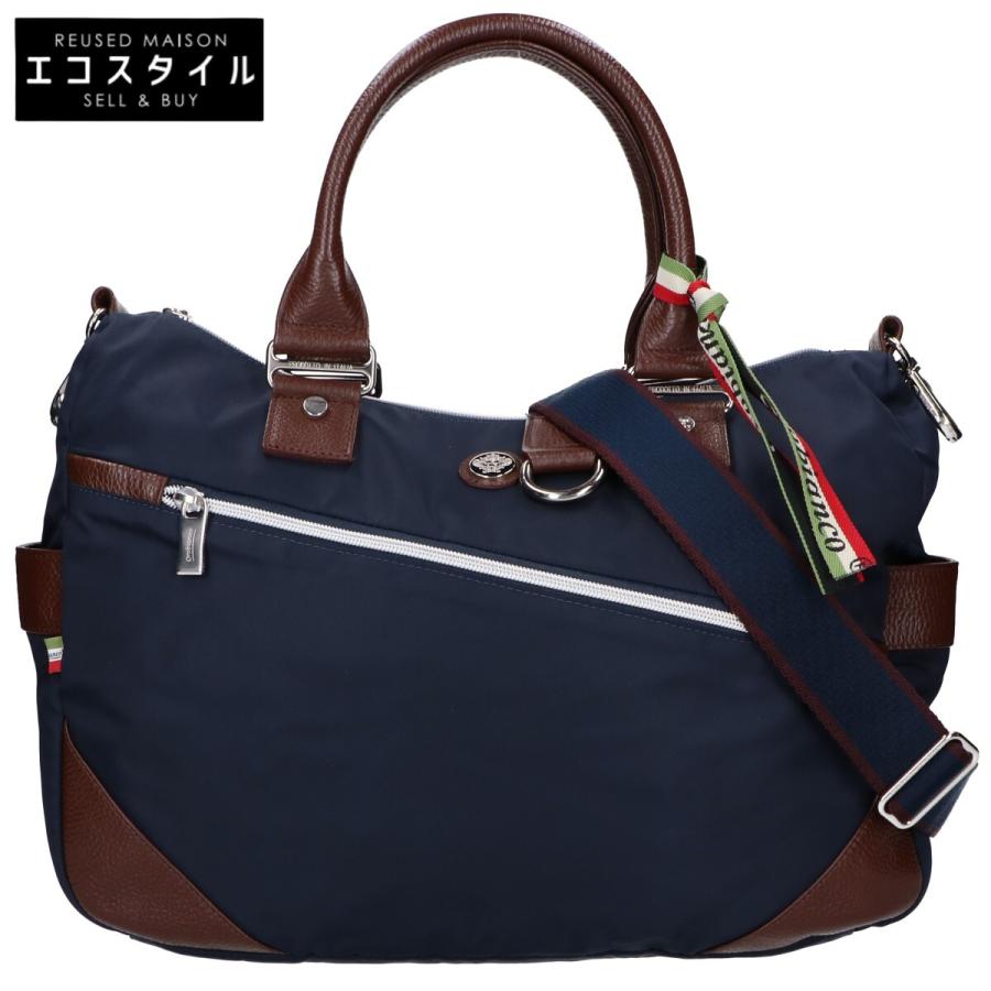 オロビアンコ トートバッグ メンズ ネイビー OROBIANCO 美品