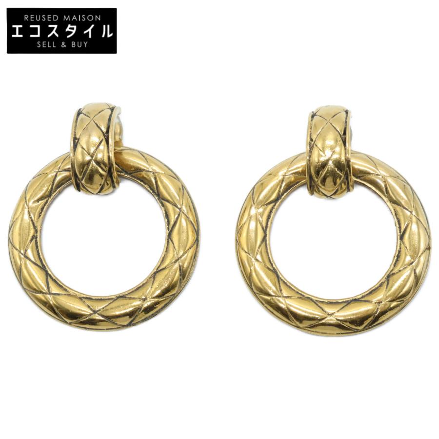 CHANEL シャネル ヴィンテージ サークル マトラッセ イヤリング  