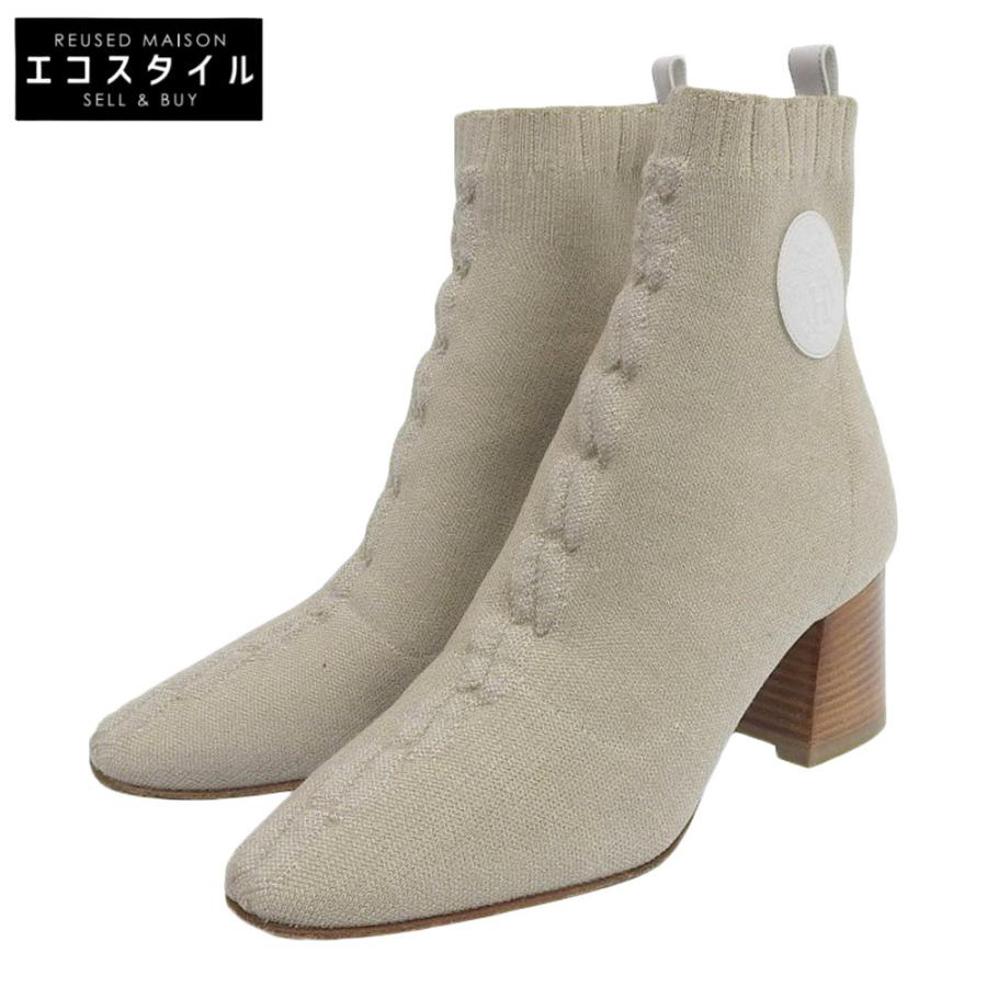 HERMES エルメス ヴォルヴェール ショートブーツ ニット ブーツ  