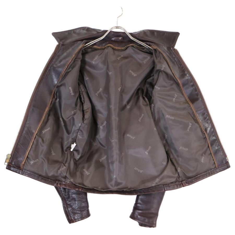 Schott N.Y.C SCHOTT ショット ブラウン 643EVS シングル Schott N.Y.C SCHOTT ショット ブラウン 643EVS シングル