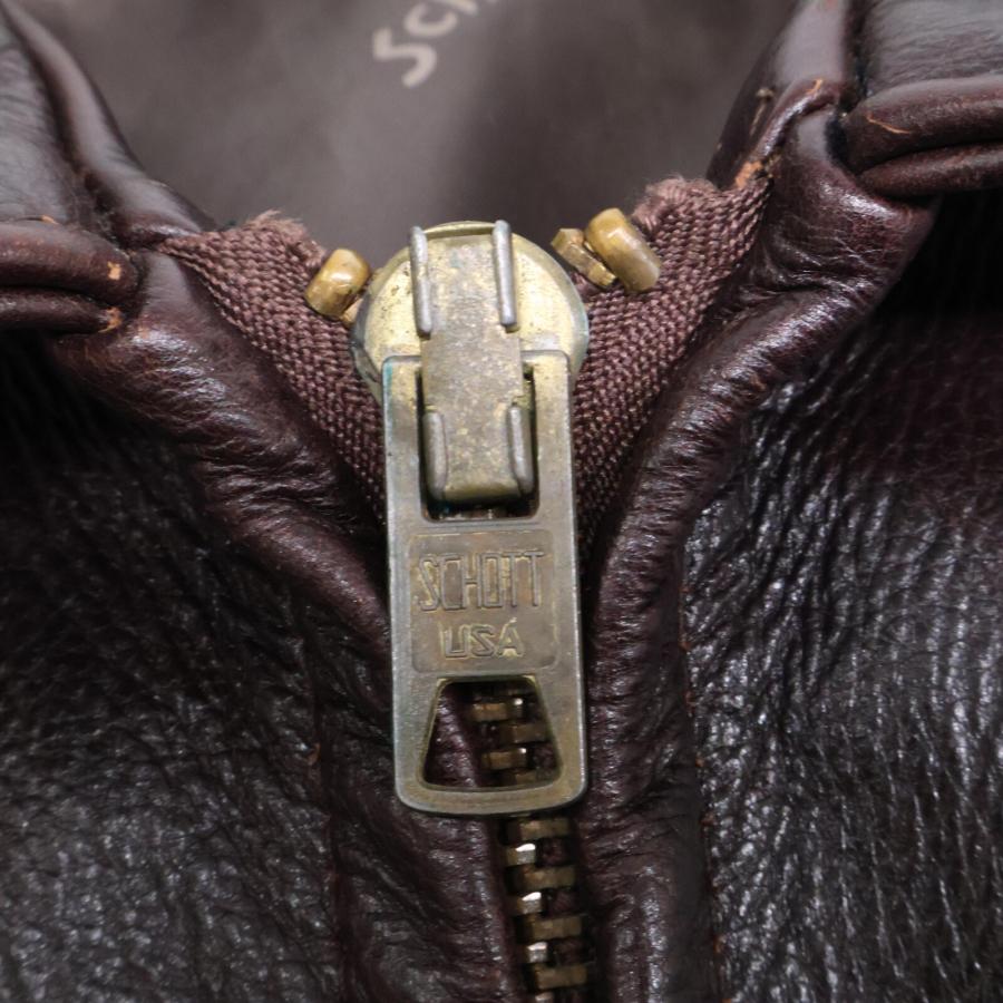 Schott N.Y.C SCHOTT ショット ブラウン 643EVS シングル Schott N.Y.C SCHOTT ショット ブラウン 643EVS シングル