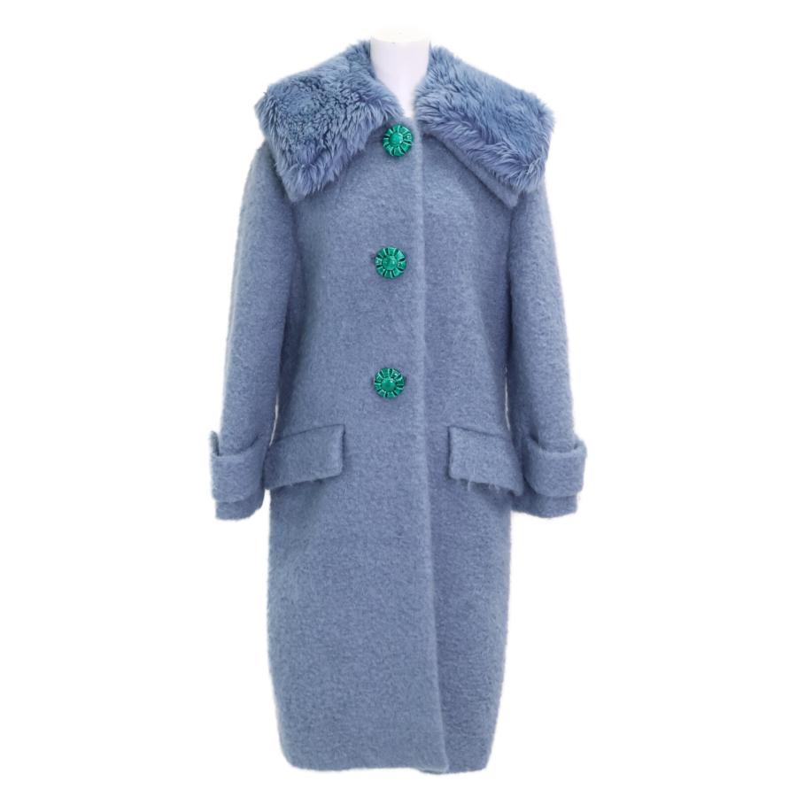 miu miu（ミュウミュウ） 美品/国内正規 MS1417 1PTP ファーカラー付