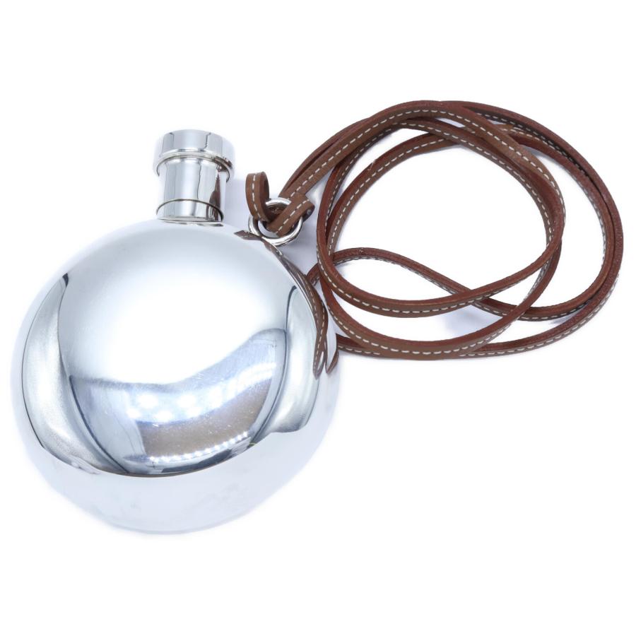 エルメス メンズ ネックレス 925シルバー 箱付き HERMES エルメス 925 スキットル ウイスキーボトル ネックレス