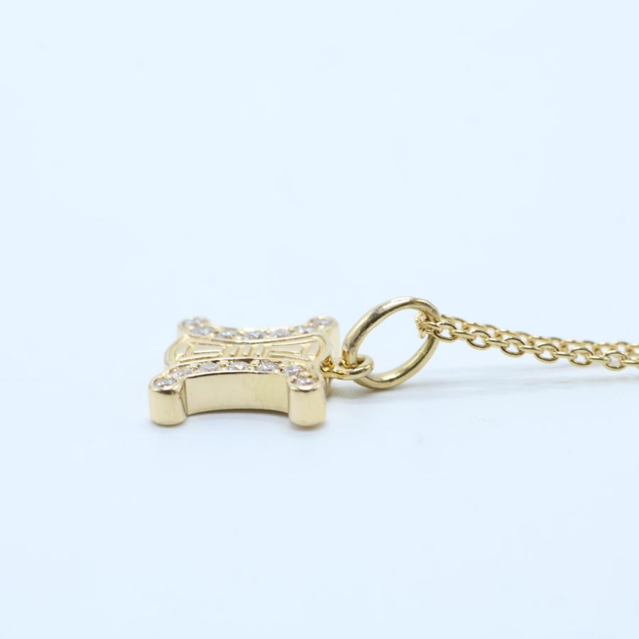 CELINE 美品 セリーヌ 750 マカダム メレダイヤモンド ネックレス  