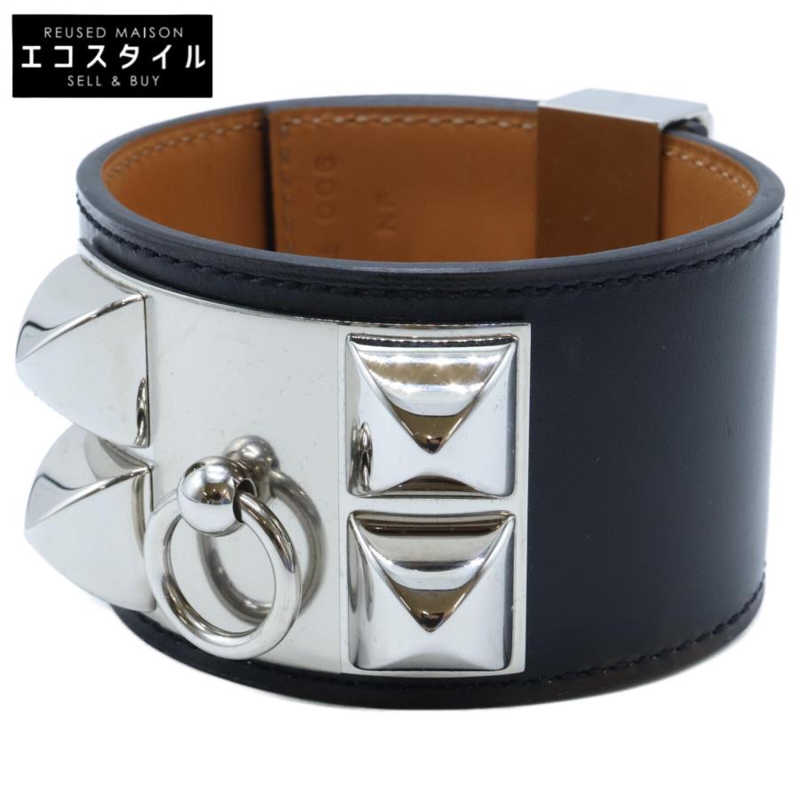 美品 HERMES エルメス H068440CK89 コリエ・ド・シアン X刻印 レザー 