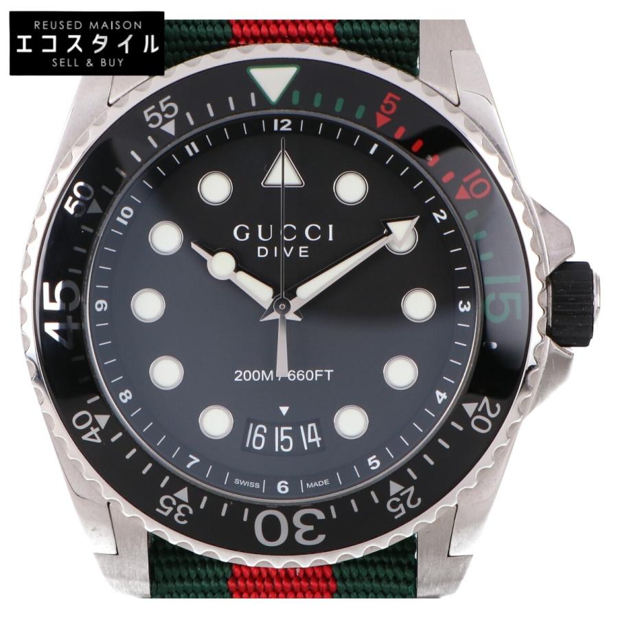 GUCCI グッチ 腕時計136.2 GUCCI Gucci グッチ ダイブ メンズ クォーツ 136.2 SS gg【時計