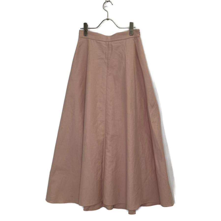 新品 ebure フレアスカート 36 定価63000円 ベージュ ebure エブール SLinen Cotton Twill Flare Skirt ロング スカート 36