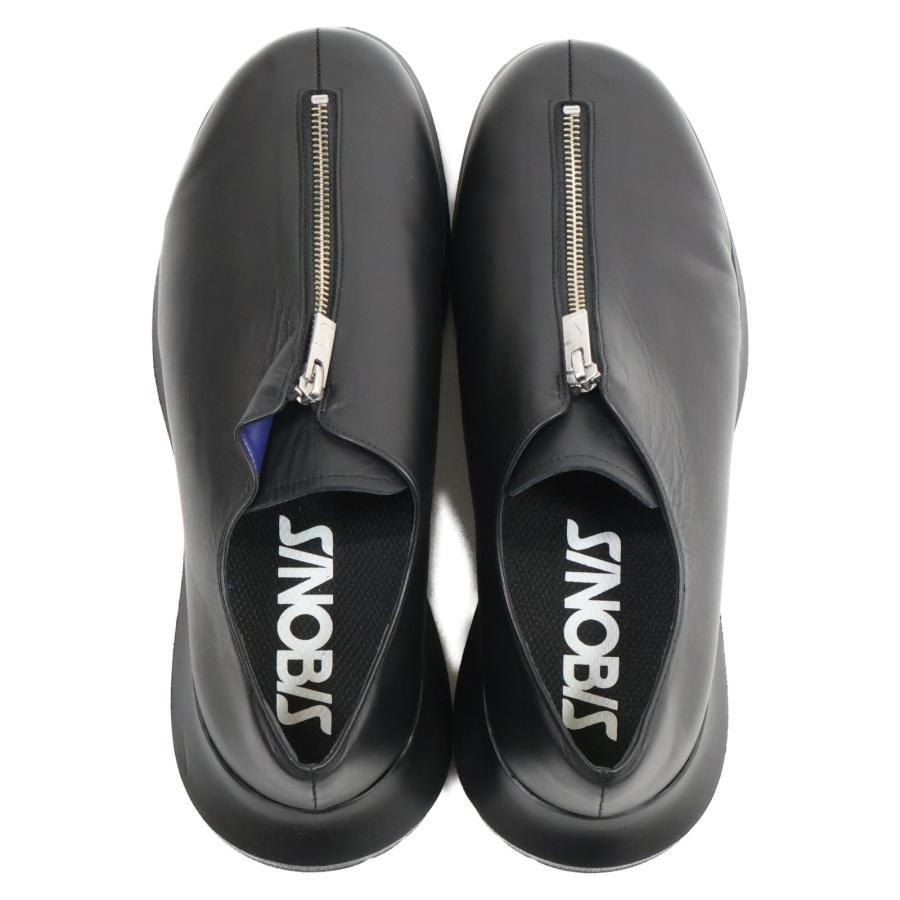 新品同様 SINOBIS シノビス AZ-772 FRONT ZIP フロントジップ レザー