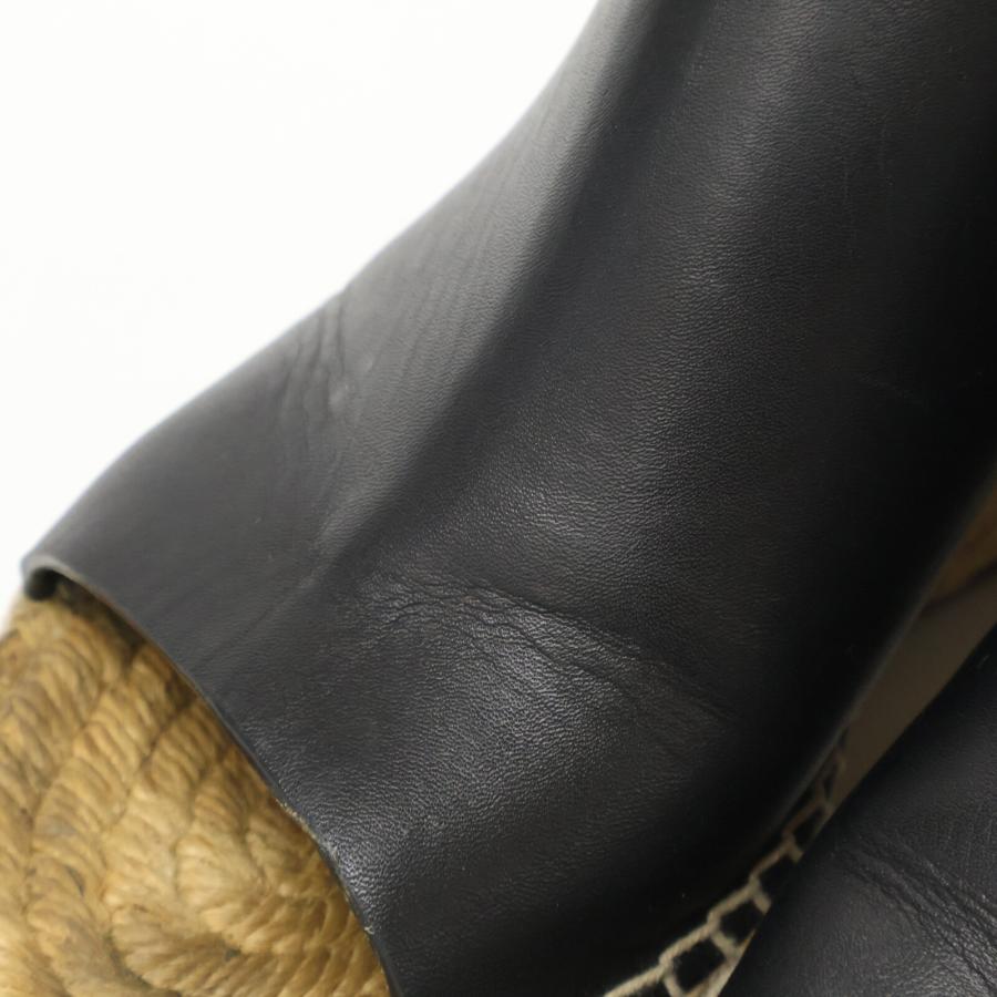 【美品】CELINE　オープントゥエスパドリーユウェッジサンダル　35 CELINE（セリーヌ） オープントゥ エスパドリーユ ウェッジソール