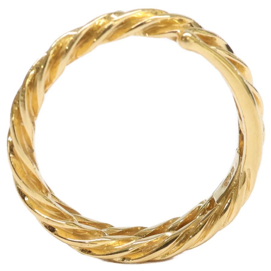 アガットゴールド ツイストデザイン リング agete（アガット） ツイスト ダイヤモンド リング - ゴールド