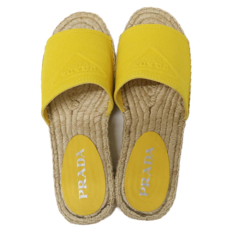 PRADA（プラダ） 22SS 1XX619 エンボスロゴキャンバス エスパドリーユ