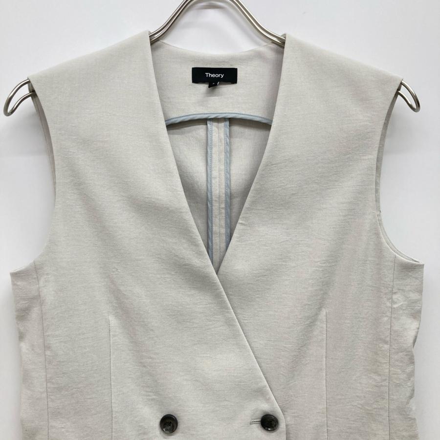 theory（セオリー） 美品/ 23年 SEAM VT STRETCH OXFORD リネン混