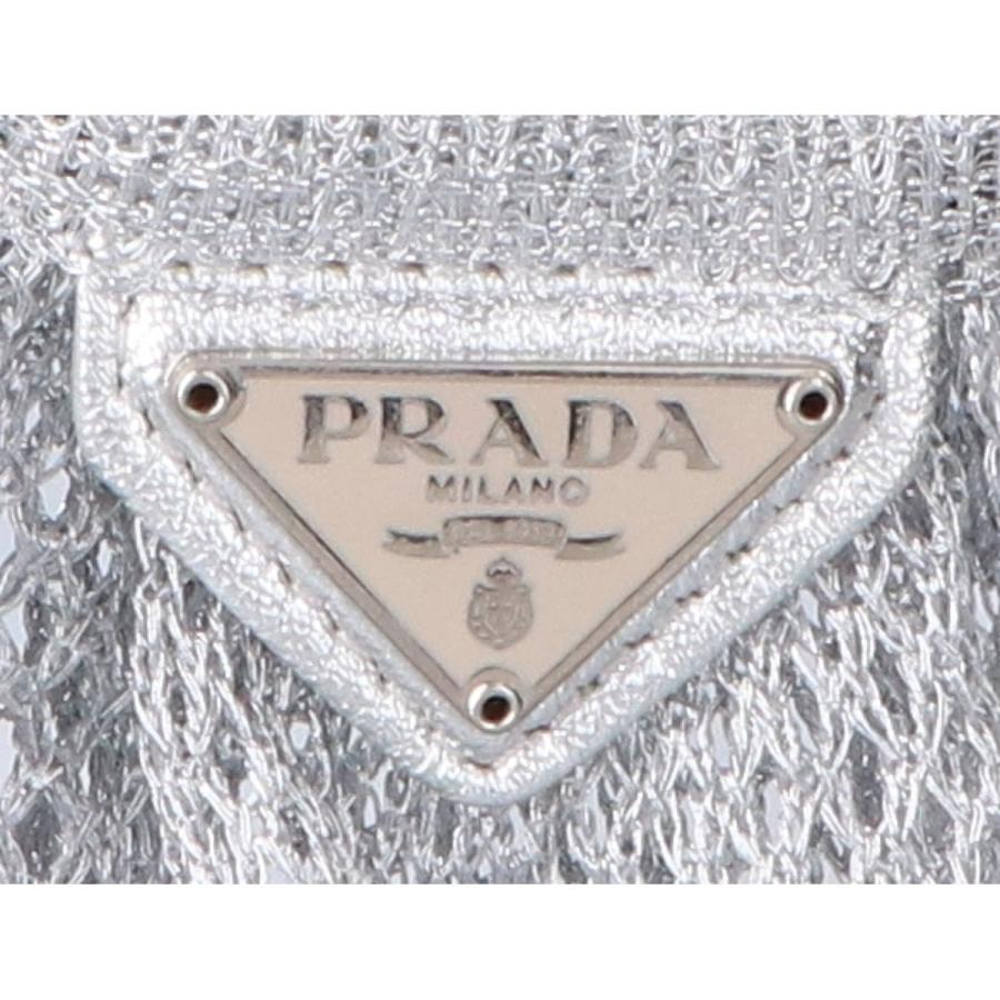 PRADA プラダ 90s ヴィンテージ ラメ メッシュ トートバッグ シルバー