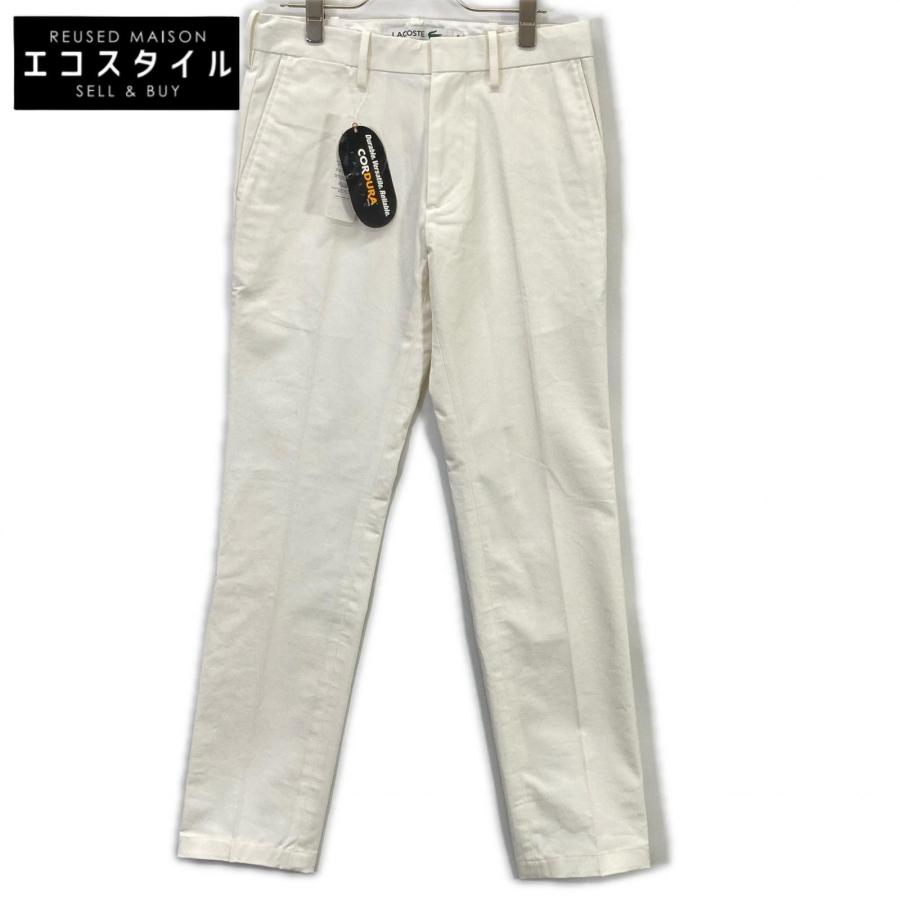 LACOSTE（ラコステ） HH703EL ホワイト ハイストレッチトラウザー