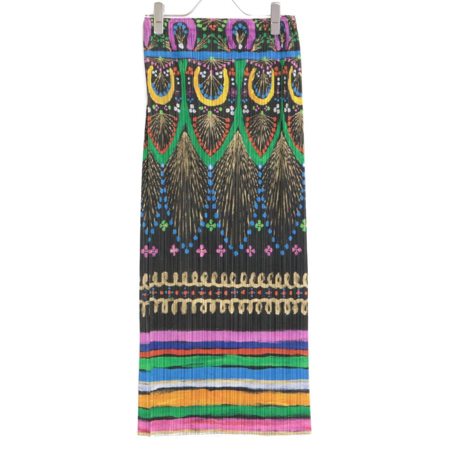 PLEATS PLEASE プリーツプリーズ 総柄 PP63-JG574 ロングスカート  