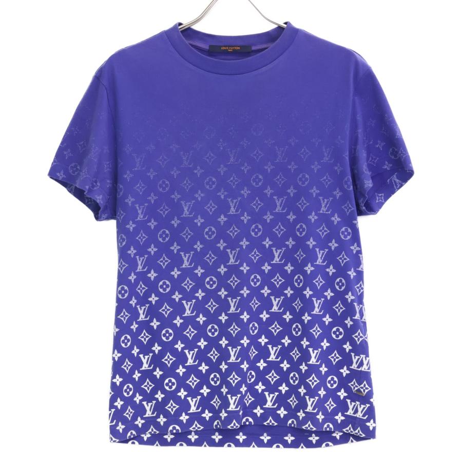 Louis Vuitton ✨️ネイビー 長袖Tシャツ LOUIS VUITTON】ルイヴィトン『LVステッチプリントエンブロイダリー