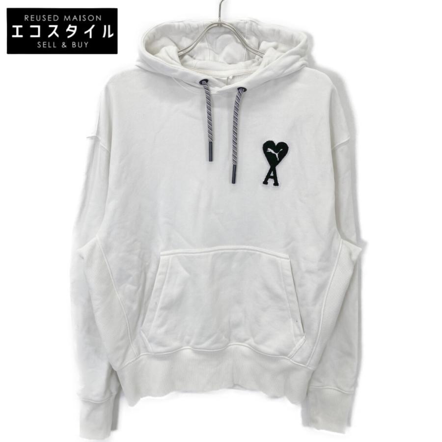 AMI PARIS アミパリス 新品同様 22年 ×プーマ ホワイト 536231 ハートA