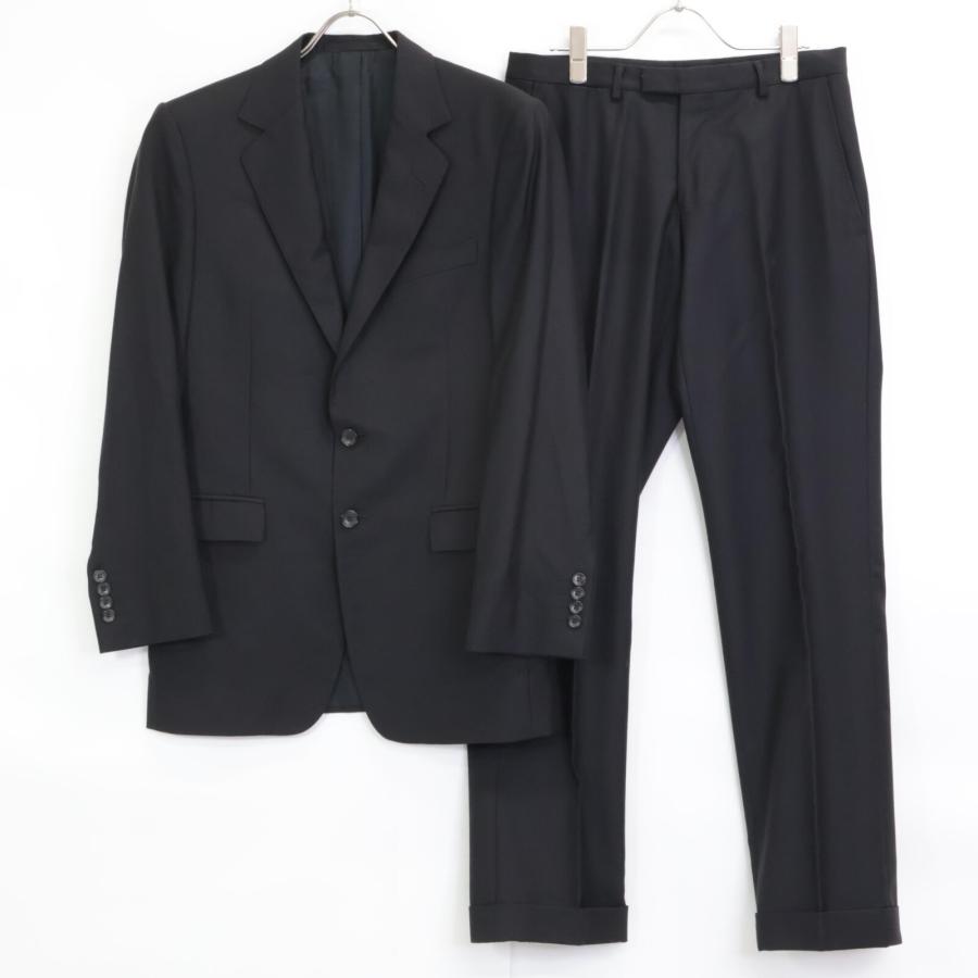 GUCCI メンズウールスーツ 黒 46R 2852FK GUCCI（グッチ） 2852FK ブラック 2Pスーツ/セットアップ ブラック 46
