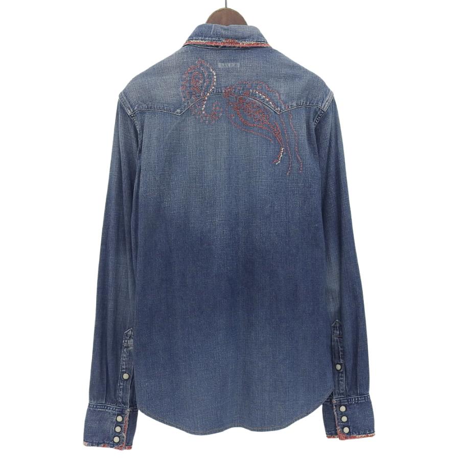 キャピタル デニムシャツ XL ネイティブ 刺繍 ブリーチ キャピタル デニムシャツ XL ネイティブ 刺繍 ブリーチ キャピタル