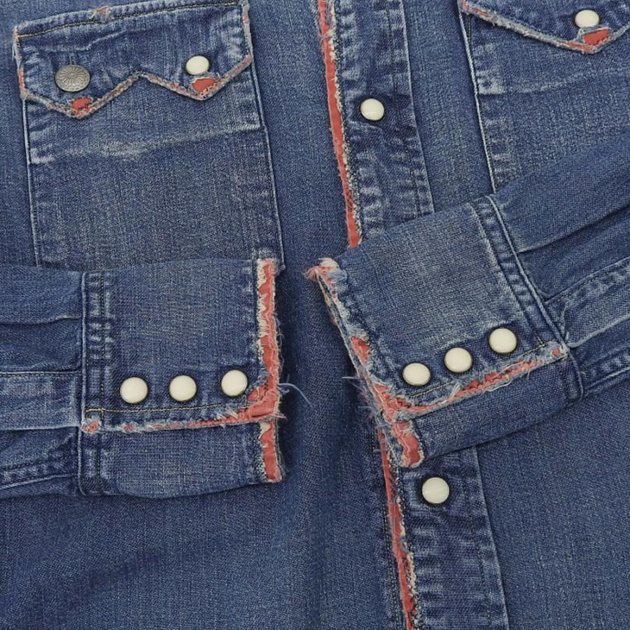 KAPITAL キャピタル ピンタックデニムシャツ 4番（XL） KAPITAL(キャピタル) 11.5ozデニム×8ozデニムリンゴマンカバーオール