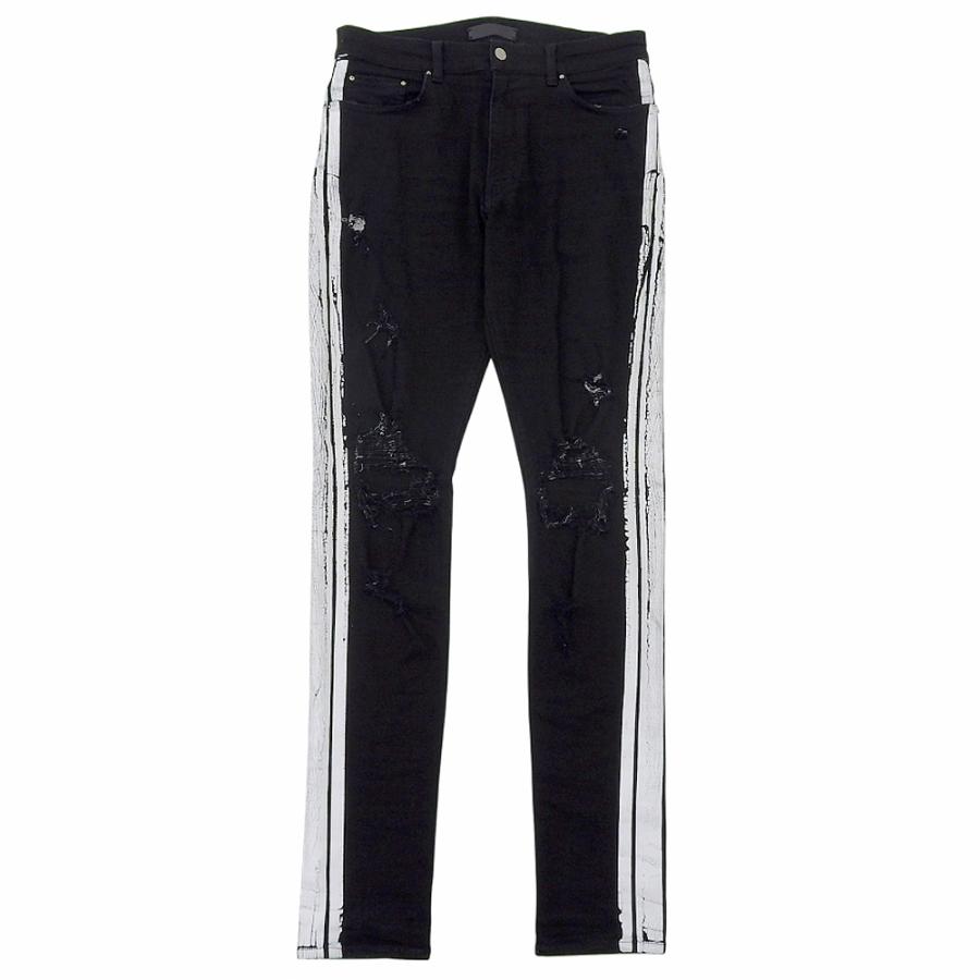 AMIRI アミリ ダメージ加工 サイドライン スキニー デニムパンツ