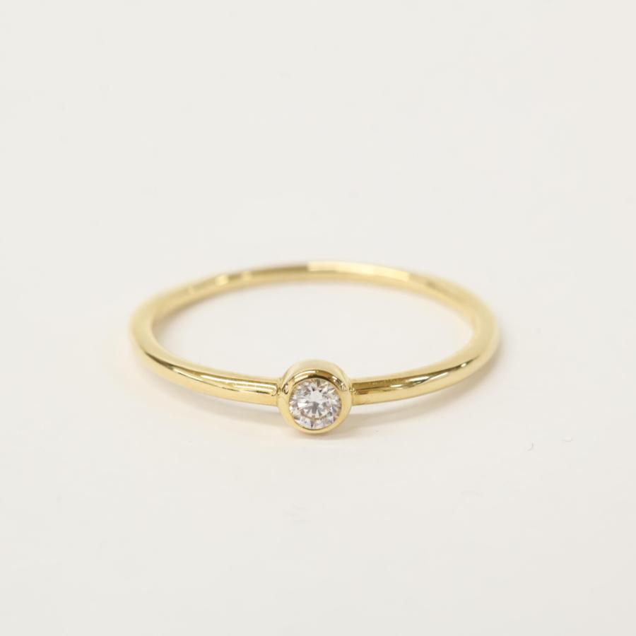 ete（エテ） 美品 K18 0.06 ブライト ダイヤモンド リング 指輪