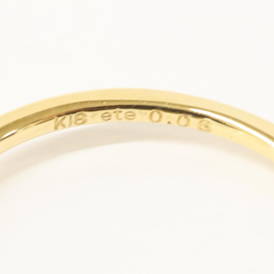 ete（エテ） 美品 K18 0.06 ブライト ダイヤモンド リング 指輪