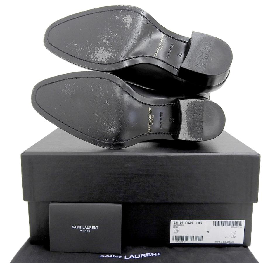美品 SAINT LAURENT サンローランパリ サイドゴア チェルシーブーツ
