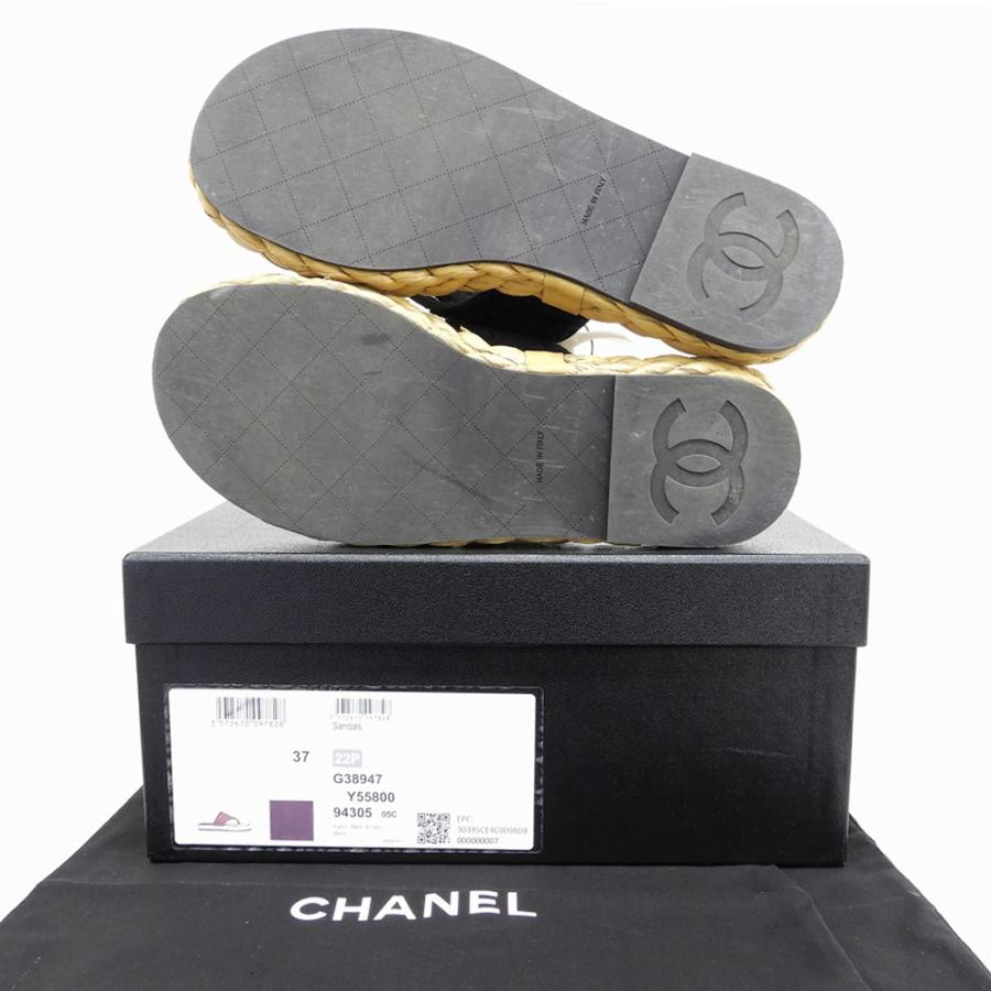 ま*こ様 正規店購入✴︎ ✴︎シャネル ファブリックサンダル CHANEL（シャネル） ココマーク ファブリック サンダル レディース