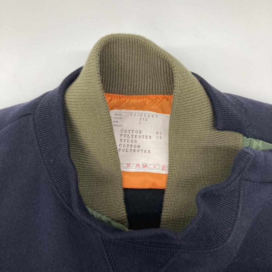 sacai（サカイ） カーキ×ネイビー 22-06293 MA-1 ドッキング