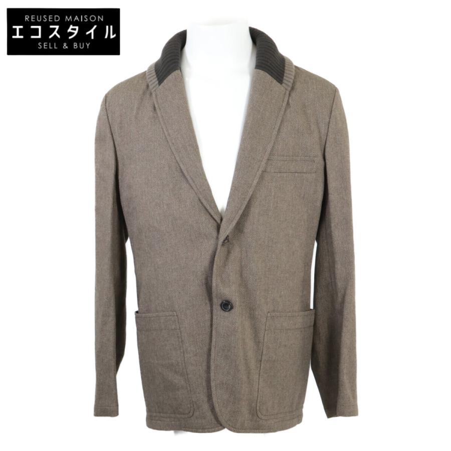 新品同様 国内正規 HERMES エルメス ニット切替 シルクカシミヤ