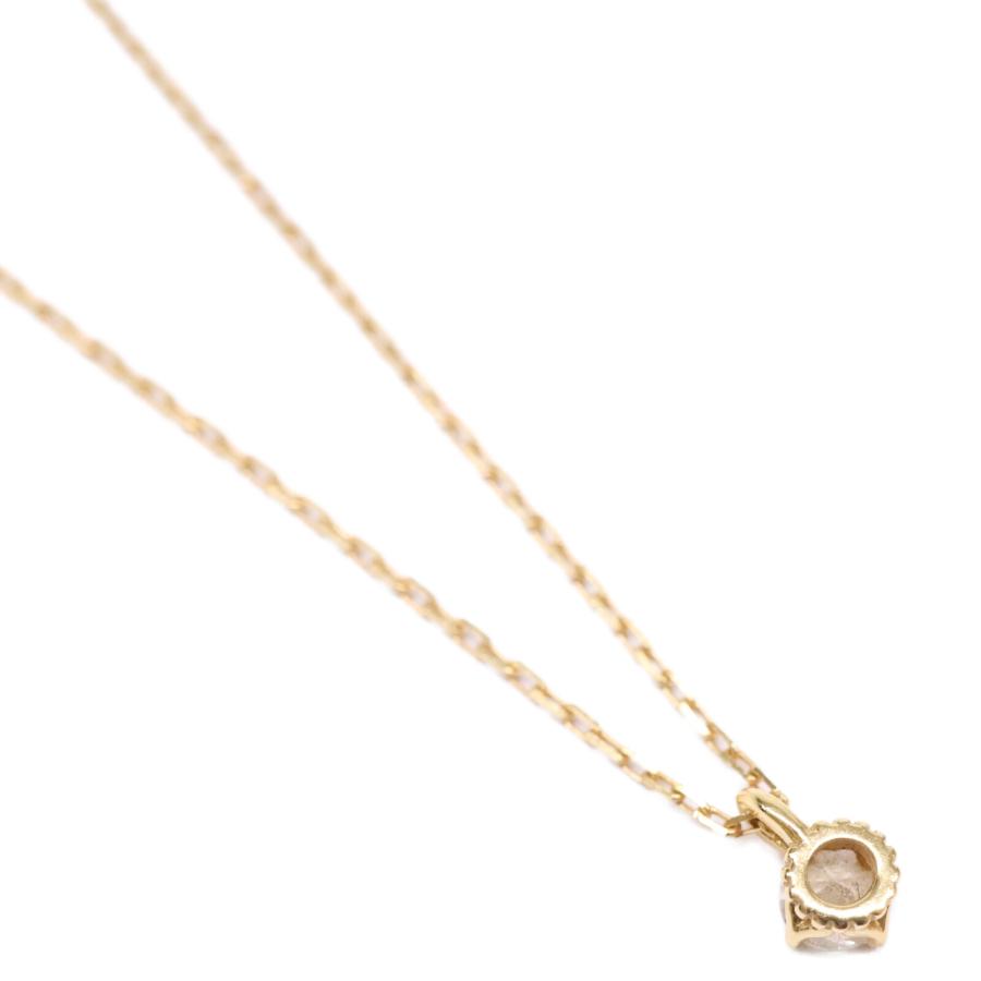 NOJESS ノジェス K18 0.06 ダイヤモンド ネックレス イエローゴールド