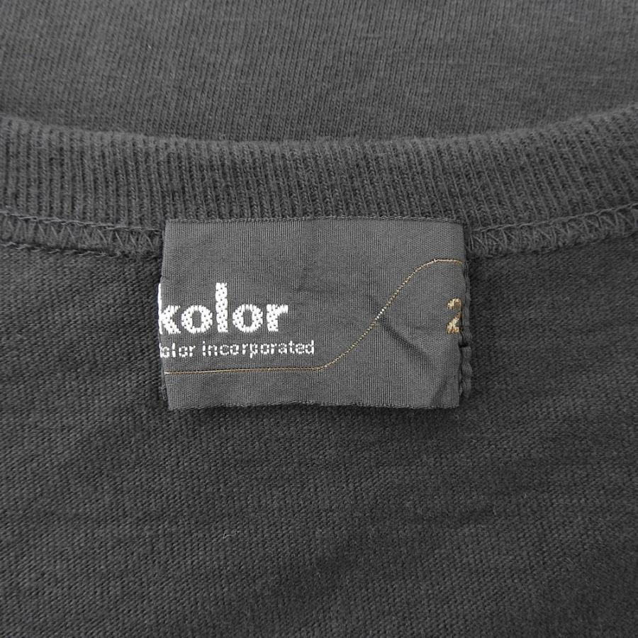 Color（カラー） kolor コットン Tシャツ トップス メンズ ブラック 2