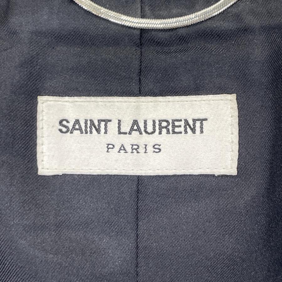 イヴサンローラン ノーカラージャケット　ベロア切替 黒　ブラック　Mサイズ　長袖 SAINT LAURENT（ノーカラージャケット）のフリマアイテム一覧