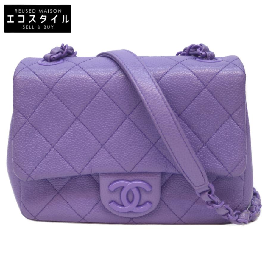 CHANEL（シャネル） 29番 AS1784 キャビア パープル ミニマトラッセ