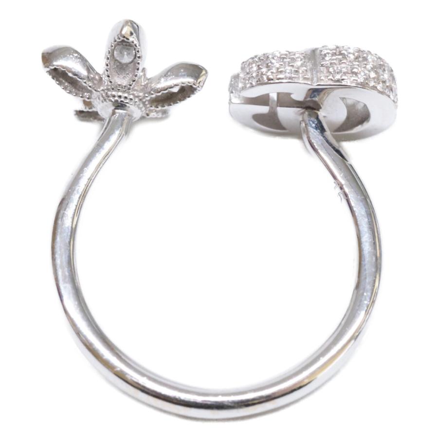 GUCCI（グッチ） 750WG フローラ ダブルG ダイヤモンド リング 指輪