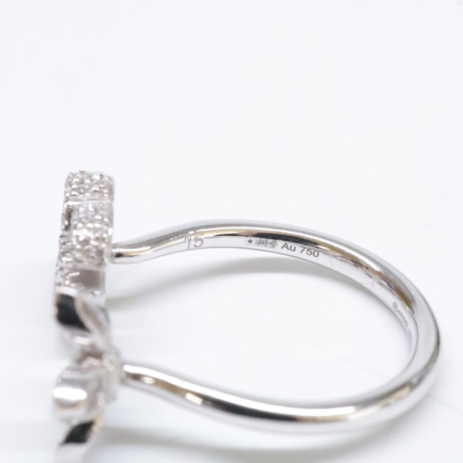 GUCCI（グッチ） 750WG フローラ ダブルG ダイヤモンド リング 指輪