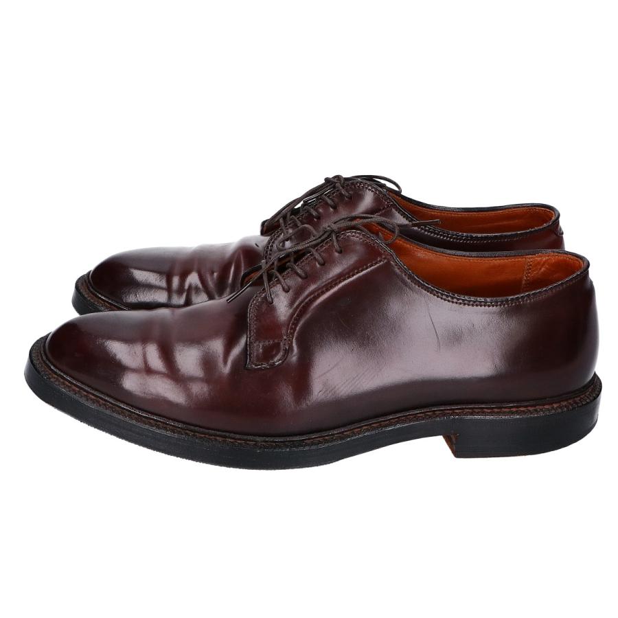 【美品】オールデン　990 コードバン　US7.5 D バーガンディ ALDEN】オールデン 990 プレーントゥ コードバン ダークバーガンディ