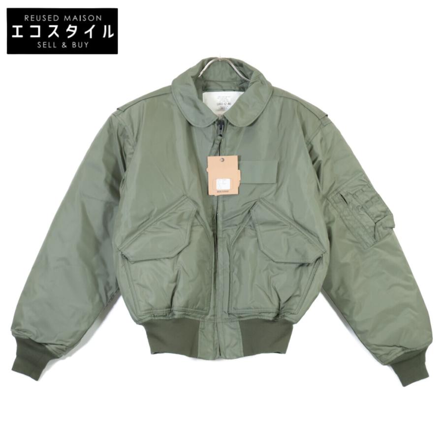 HOUSTON ヒューストン 5CW45P カーキ 裏キルティング フライト