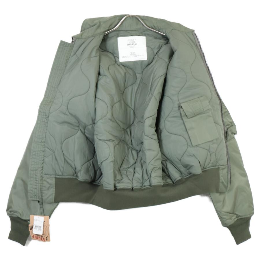 HOUSTON ヒューストン 5CW45P カーキ 裏キルティング フライト